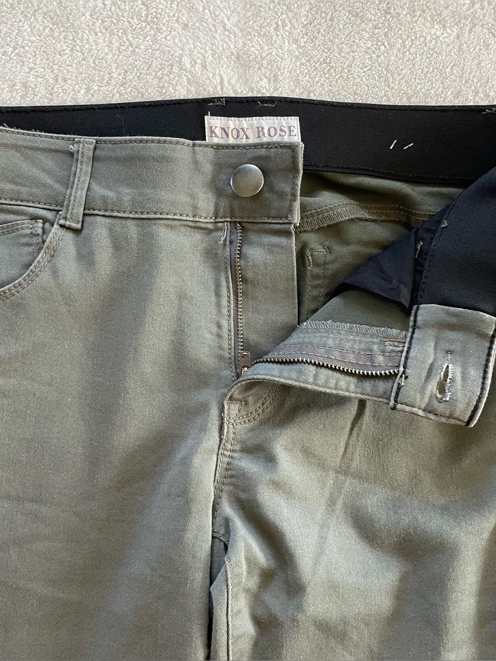 Knox Rose Olive Green Slacks size 10 - Picture 7 of 13